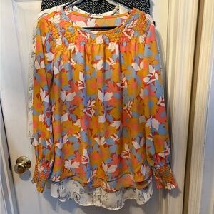 ODDY‎ Colorful Floral Women's Blouse